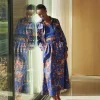 A-Line Printed Woven Maxi Skirt