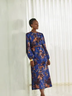 A-Line Printed Woven Maxi Dress