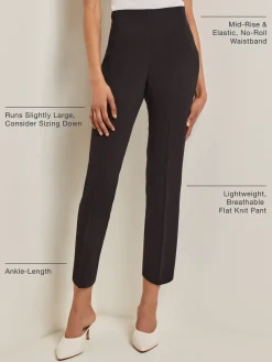 Ankle-length Flat Knit Pant