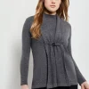 Buckle Detail Shawl Collar Cashmere Cardigan