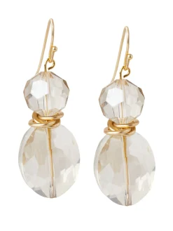 Champagne Crystal Stack Earrings