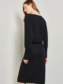 Dolman Sleeve Cashmere Dress