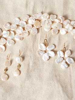 Freshwater Pearl Wreath Dangle Earrings