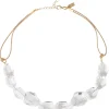 Handmade Crystal Nugget Mixed Back Necklace
