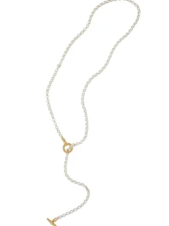 Handmade Gold & Silver Toggle Chain Necklace
