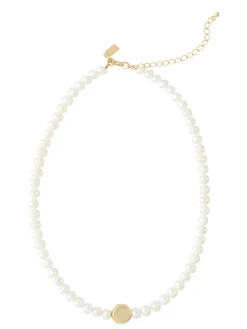 Handmade Gold Nugget Freshwater Pearl Necklace