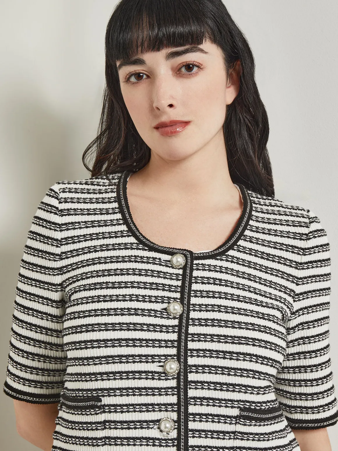 Heritage Fit Chain Trim Jacket - Recycled Knit