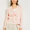 Heritage Fit Double Breasted Jacket - Floral Applique Knit