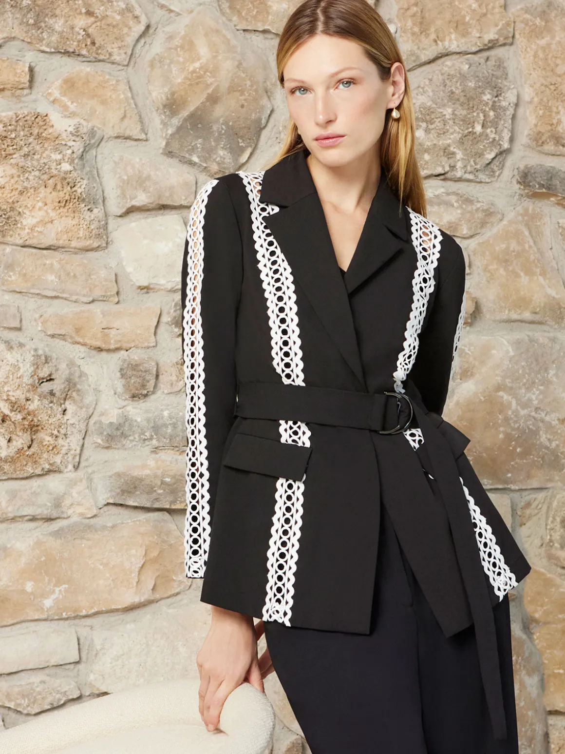 Heritage Fit Jacket - Eyelet Trim Woven Twill