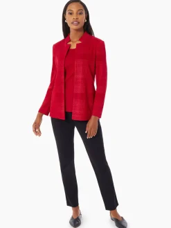 Heritage Fit Multi-Directional Pattern Knit Jacket