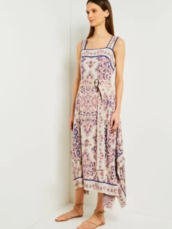 High-Low A-Line Dress - Soft Jacquard Knit