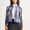 Jewel Neck Tweed Jacket