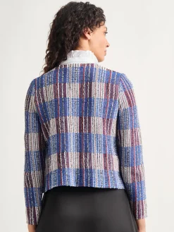 Jewel Neck Tweed Jacket