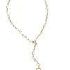 18K Matte Gold Plated Paperclip Chain Necklace