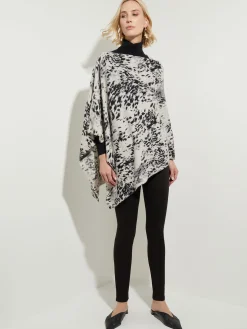 Leopard Print Cashmere Poncho