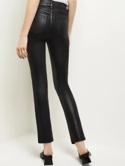 Mara Mid-Rise Straight Leg Ankle Jeans