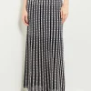 Maxi A-Line Skirt - Soft Burnout Knit