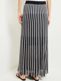 Maxi A-Line Skirt - Soft Burnout Knit