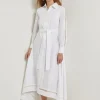 Maxi Dress - Eyelet Trim Cotton
