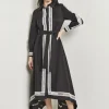Maxi Dress - Eyelet Trim Cotton