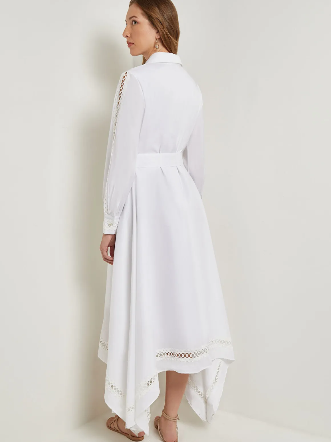 Maxi Dress - Eyelet Trim Cotton