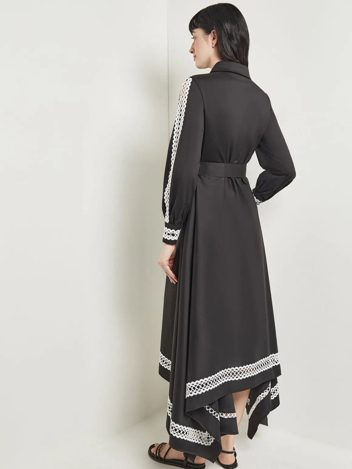 Maxi Dress - Eyelet Trim Cotton