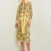 Midi Applique Shirtdress - Sheer Woven