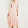 Midi Wrap Dress - Soft Jacquard Knit
