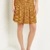 Mini A-Line Skirt - Pleated Tweed Knit