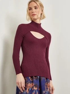 Modern Fit Convertible Ribbed Soft Knit Top