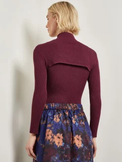 Modern Fit Convertible Ribbed Soft Knit Top