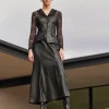 Modern Fit Lace & Vegan Leather Corset Jacket