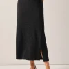 Modern Fit Sparkle Stretch Woven Straight Maxi Skirt