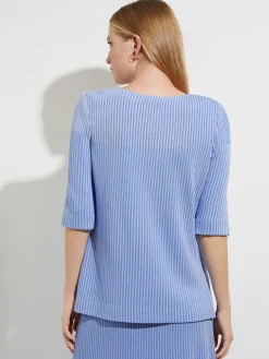 Multi-Stripe Soft Knit Tunic