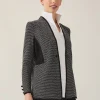 Open Neck Button Detail Blazer
