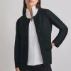 Open Neck Tonal Detail Jacket
