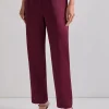 Pull-On Woven Straight Leg Pants
