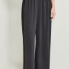 Pull-On Woven Wide-Leg Pants