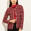 Red Plaid Jacket - Womens Tweed Jacket | Misook