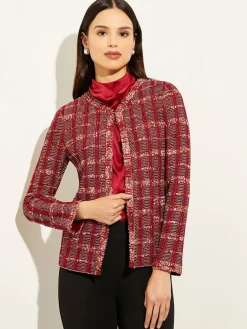 Red Plaid Jacket - Womens Tweed Jacket | Misook