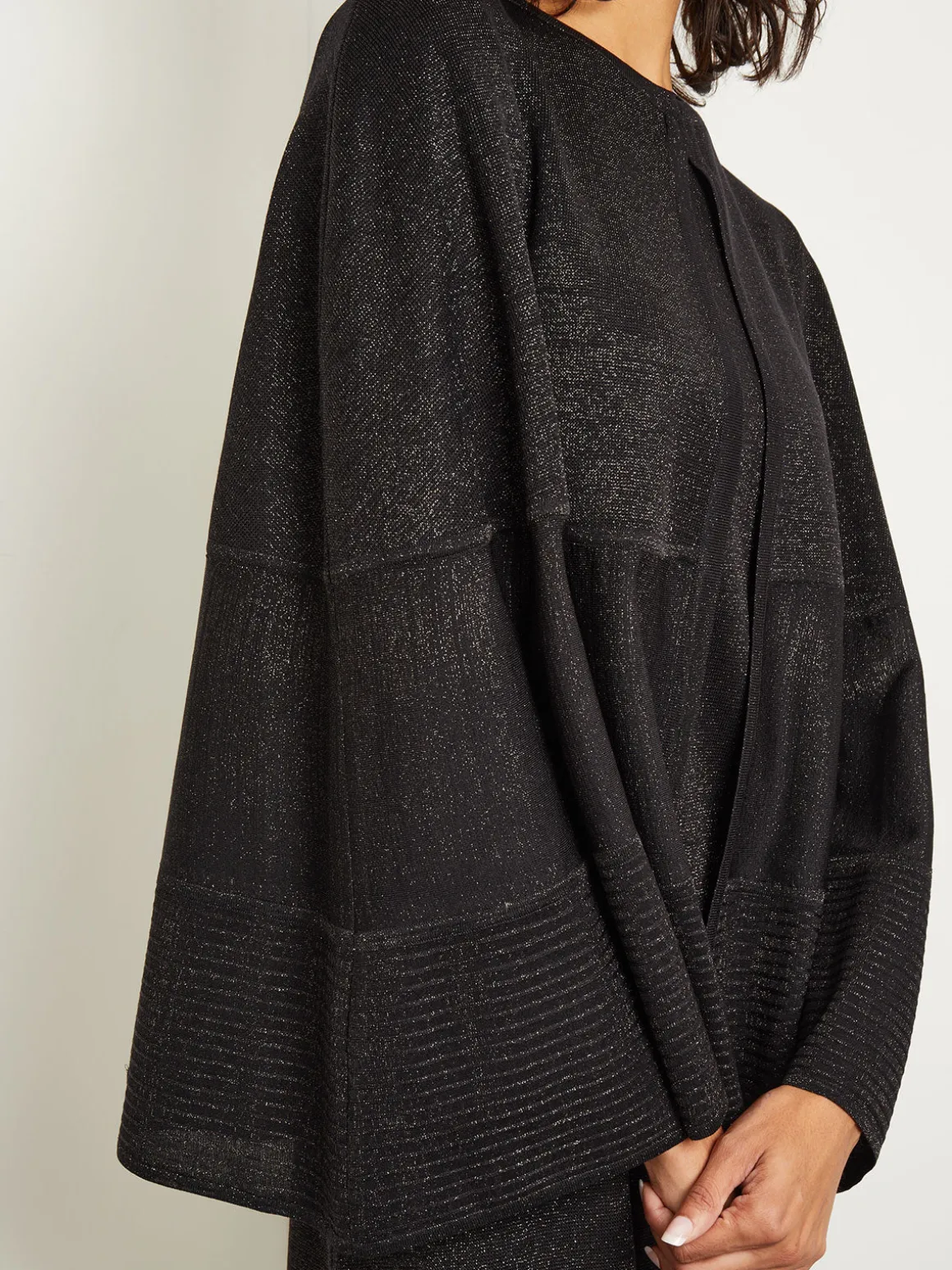 Shimmer Knit Cape