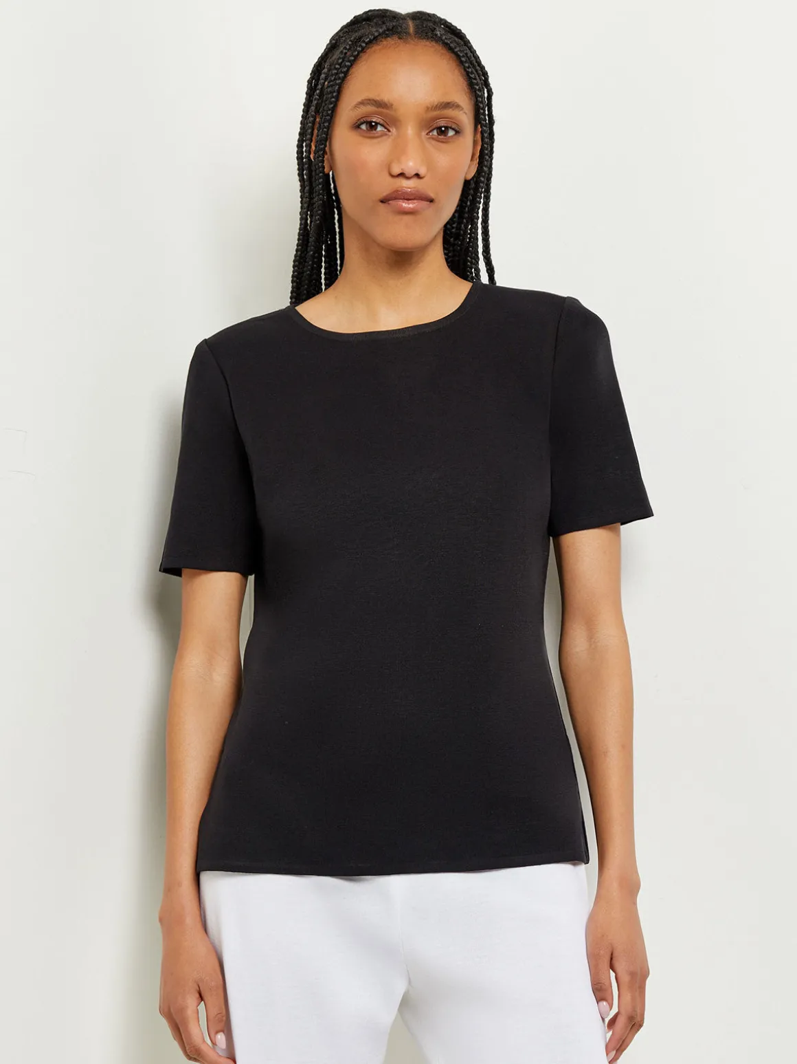 Short Sleeve Knit Tunic