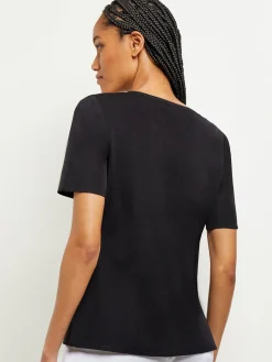 Short Sleeve Knit Tunic