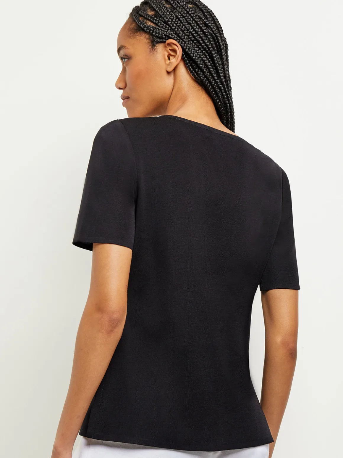 Short Sleeve Knit Tunic