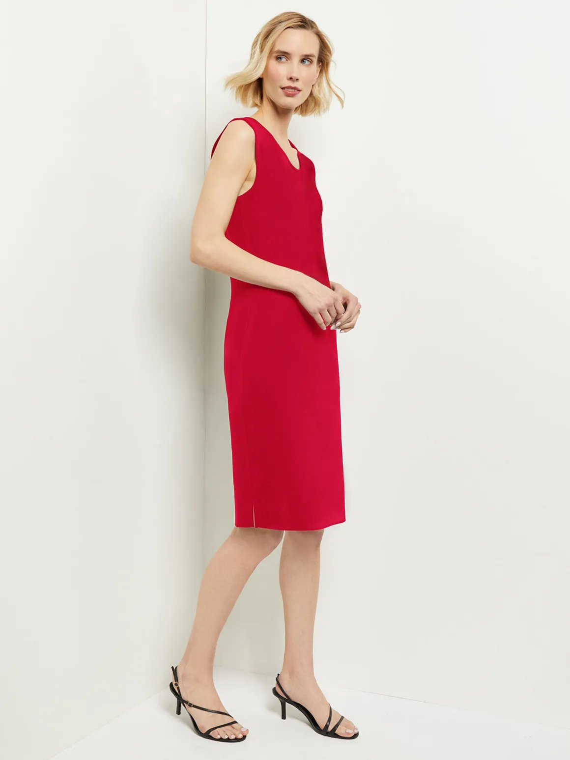 Sleeveless Sheath Knit Dress