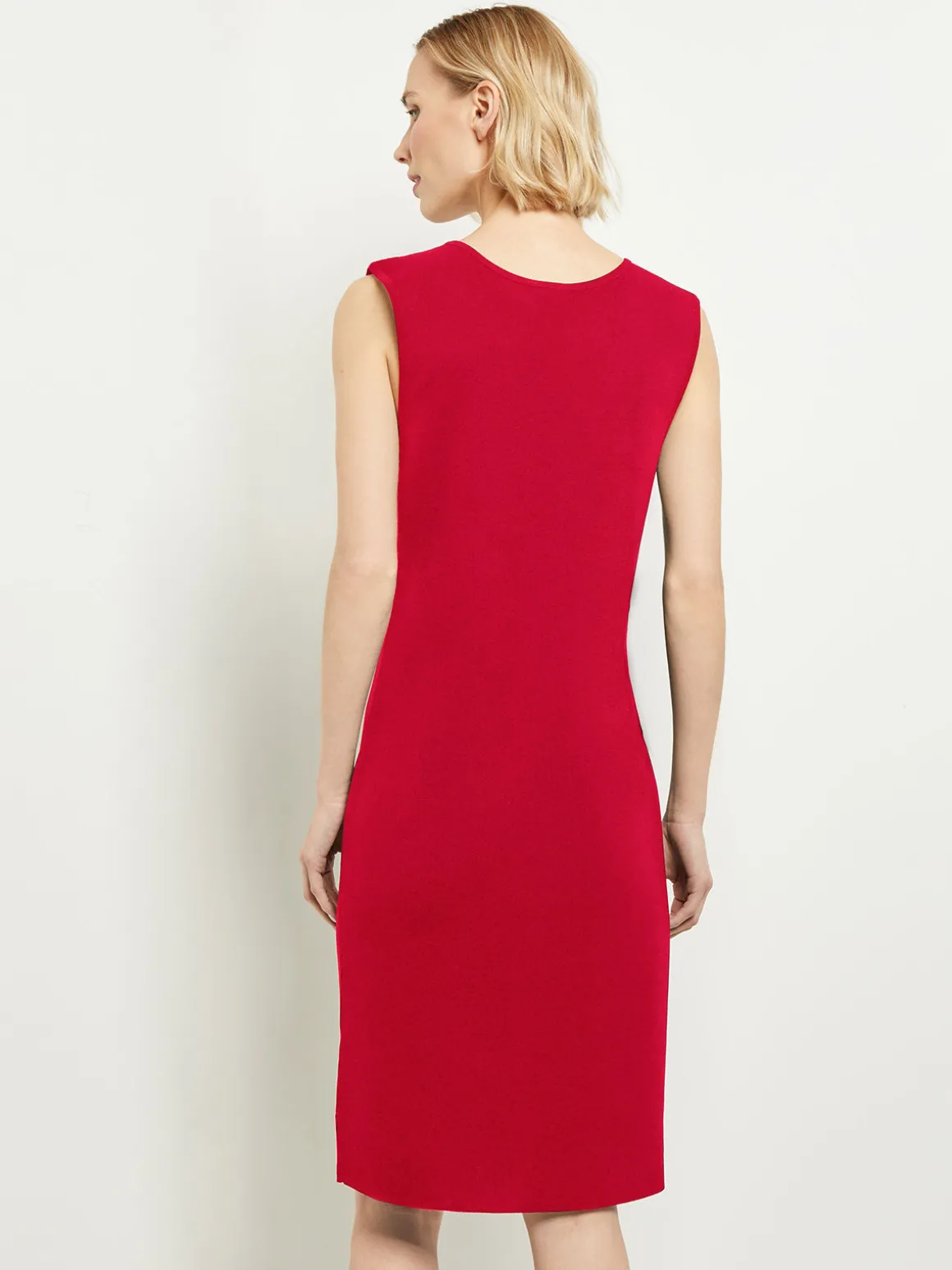 Sleeveless Sheath Knit Dress