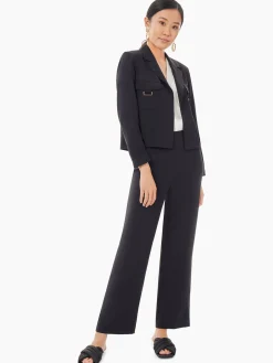 Soft Crepe Cropped Blazer