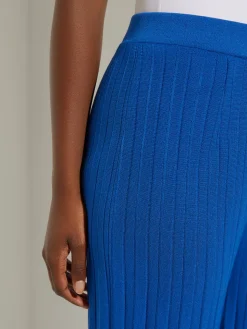 Soft Ribbed Knit Wide Leg Pant