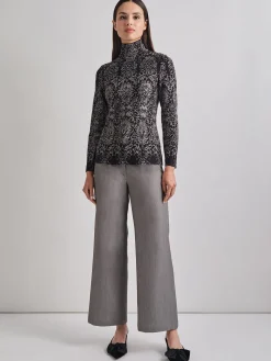 Stretch Woven Wide Leg Pant