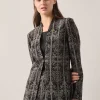 Tailored Fit Two-Tone Jacquard Knit Jacket
